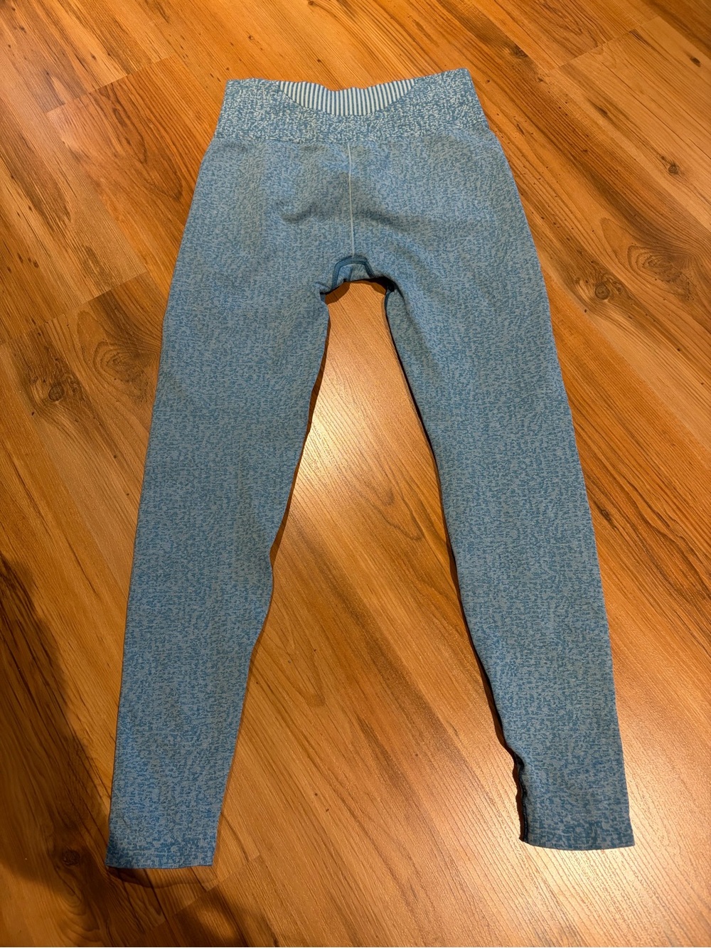 Gymshark Blue Heathered Seamless Leggings - Picture 2 of 2